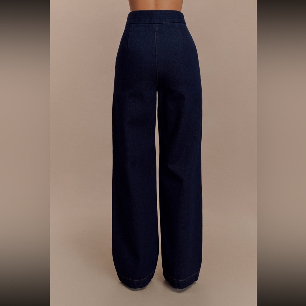 Meshki Wide-Leg Denim Jeans